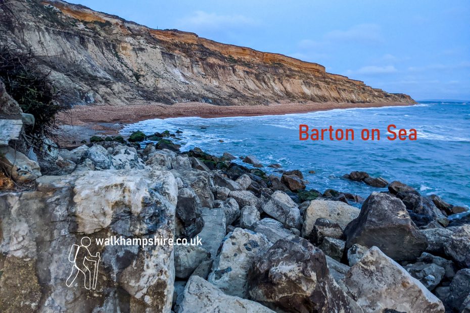 Barton on sea cliff
