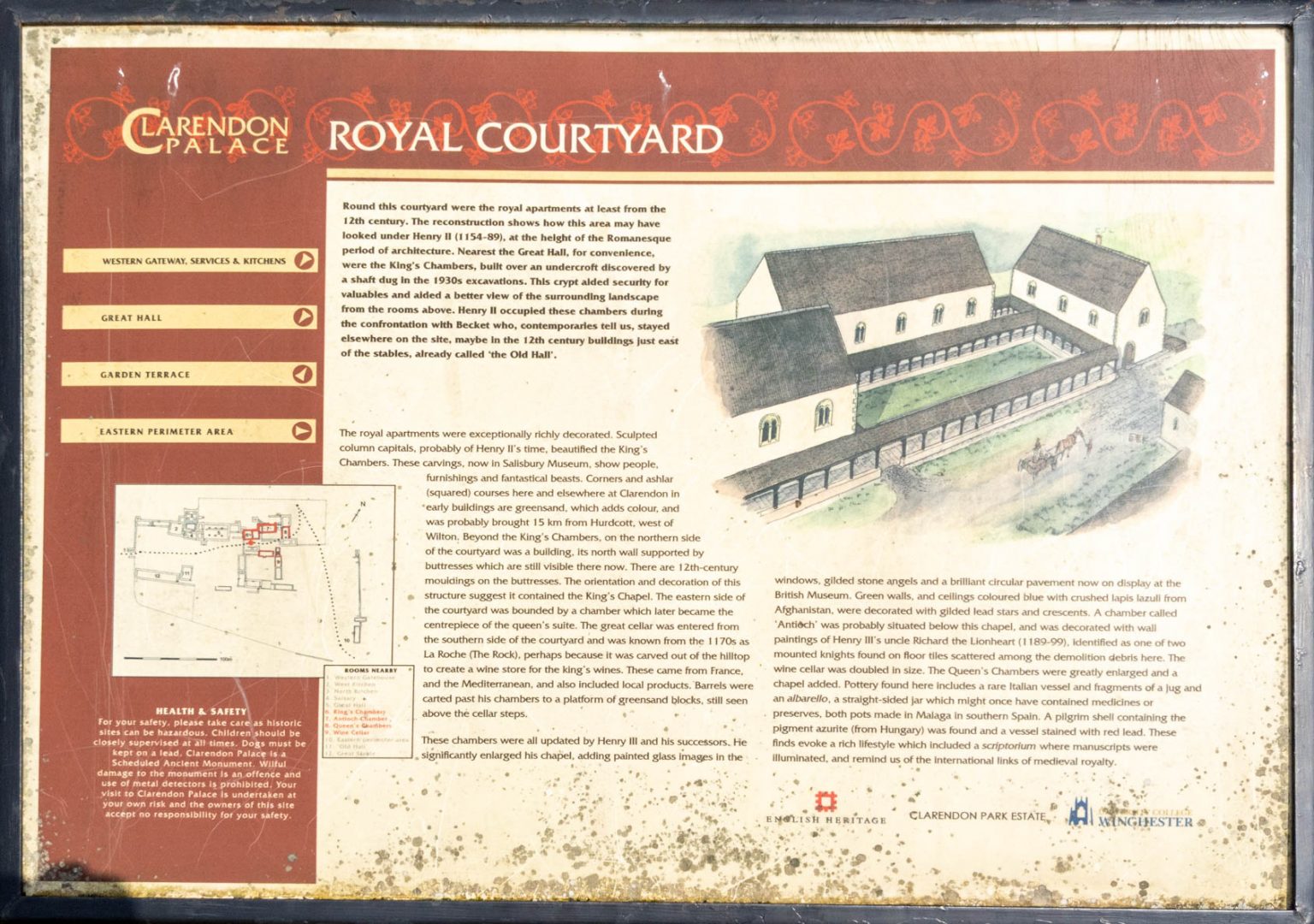 Clarendon Way loop 9 Clarendon Palace walkWINCHESTER