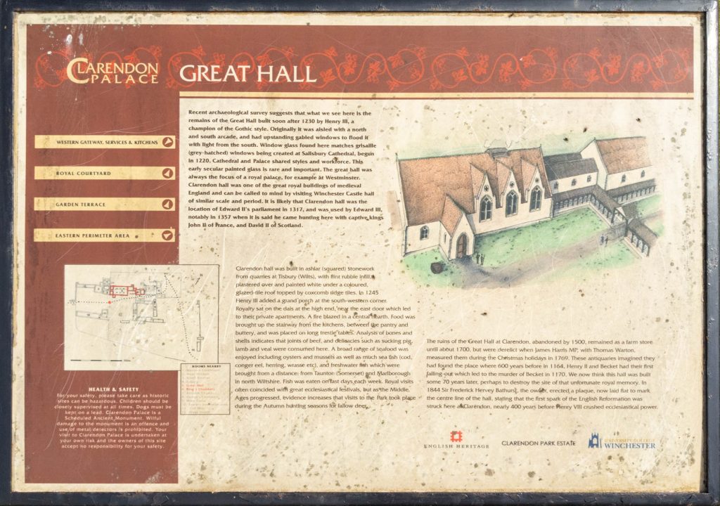 Clarendon Great Hall sign